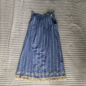 Blue striped dress size extra small